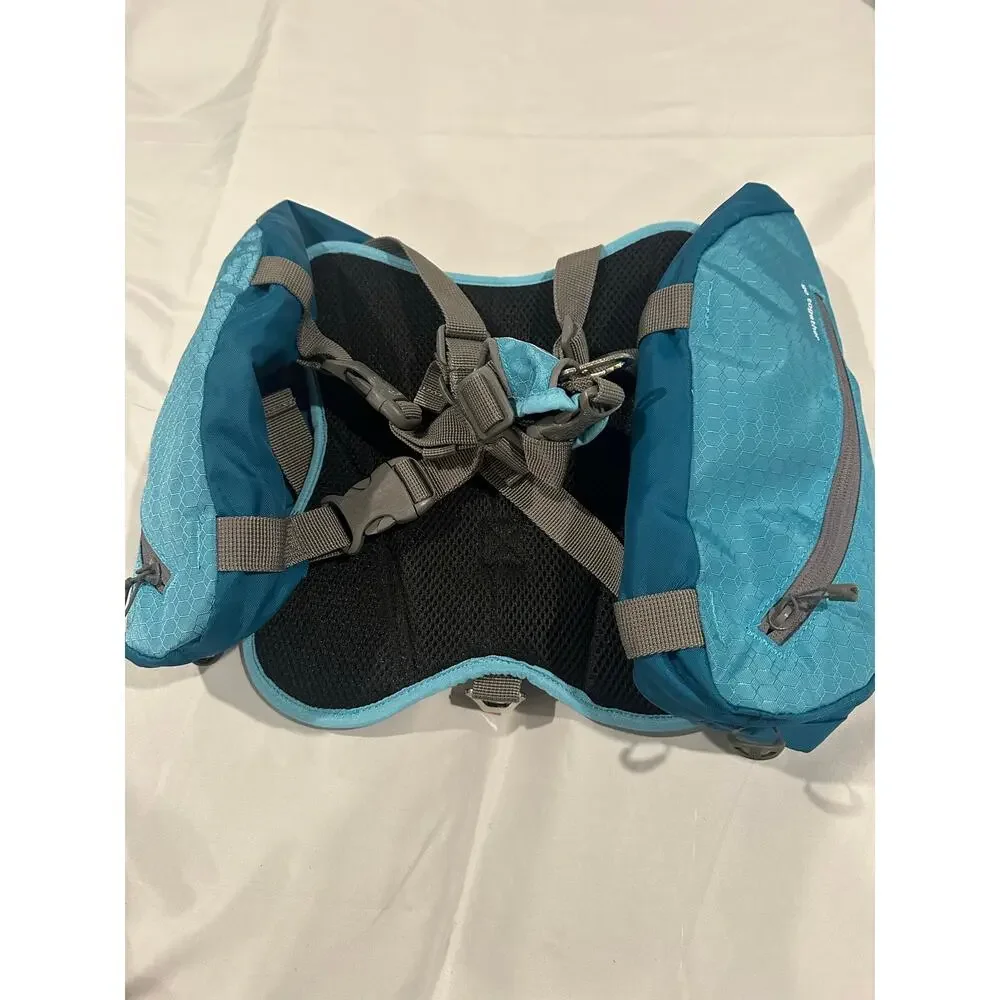Kurgo Big Baxter Dog Backpack 7.5 Liter Blue Hiking Saddle Bag New With Tags